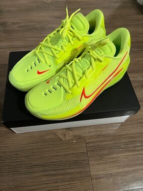 Nike Volt Running Shoes with Red Swoosh Accents